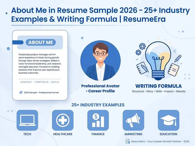 About Me in Resume Sample 2026 โ 25+ Industry Examples & Writing Formula | ResumeEra